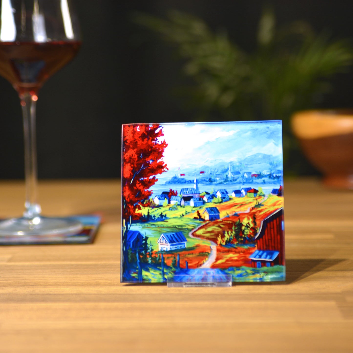Sous-Verres avec impressions d'arts variées
