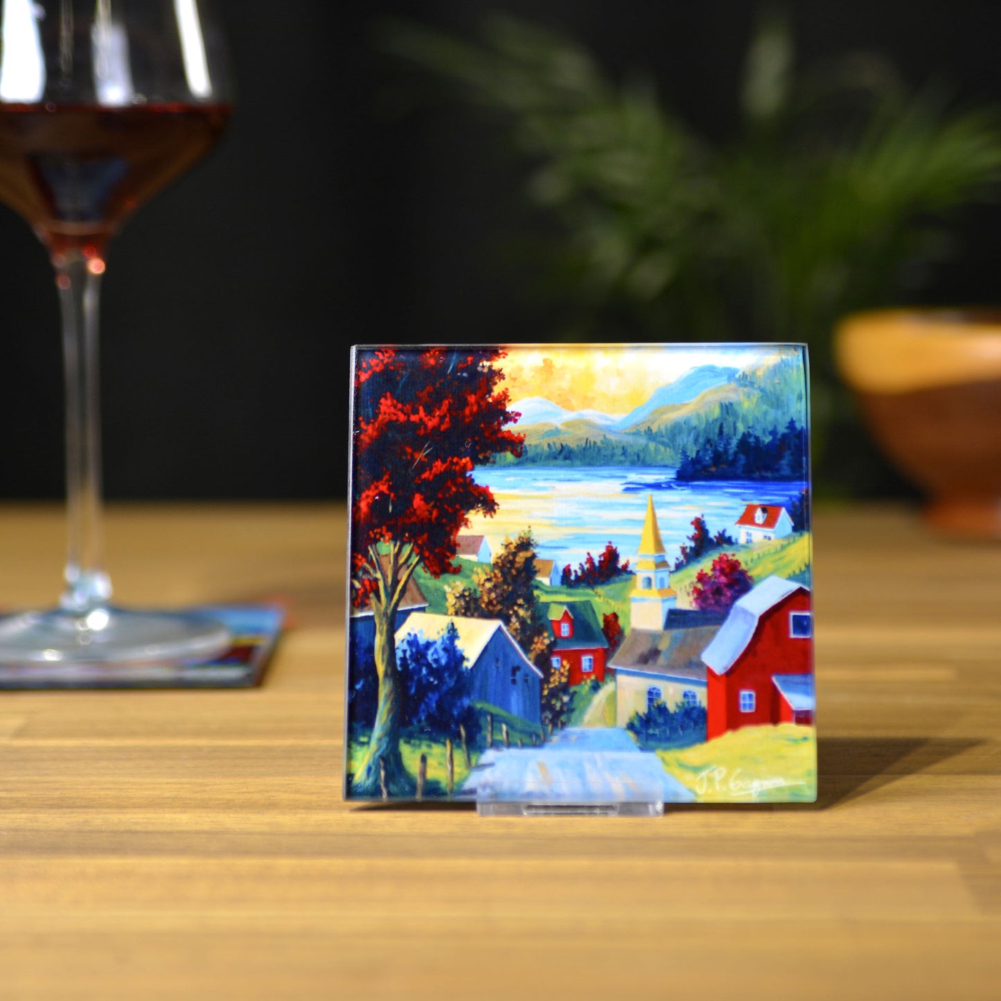 Sous-Verres avec impressions d'arts variées