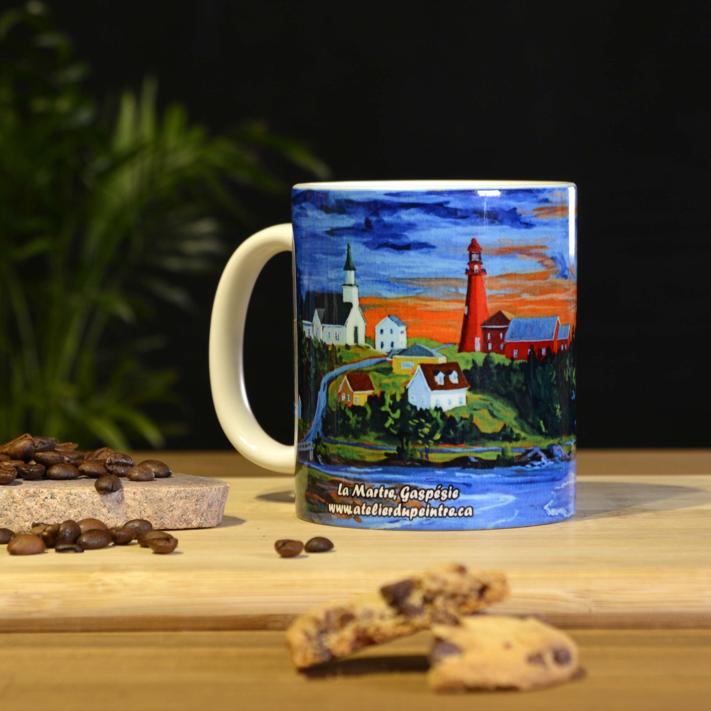 Tasses avec impressions d'art variées