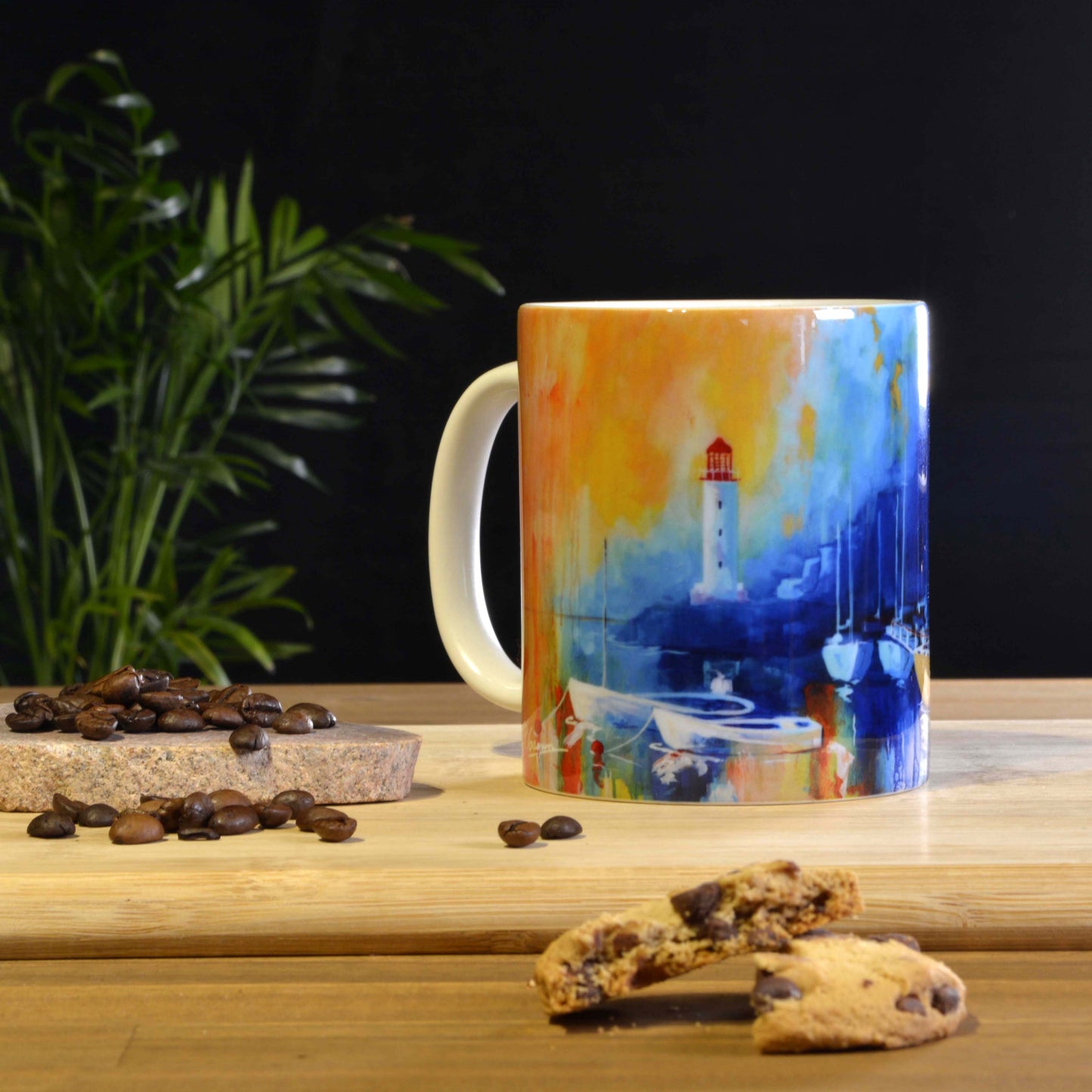 Tasses avec impressions d'art variées