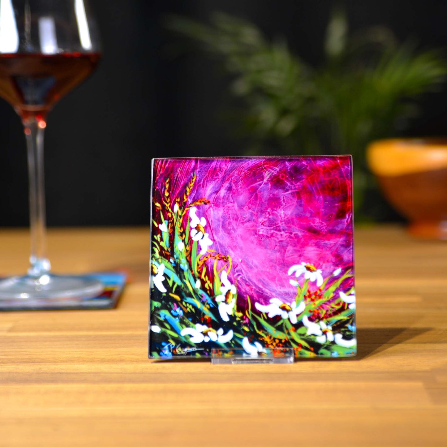 Sous-Verres avec impressions d'arts variées