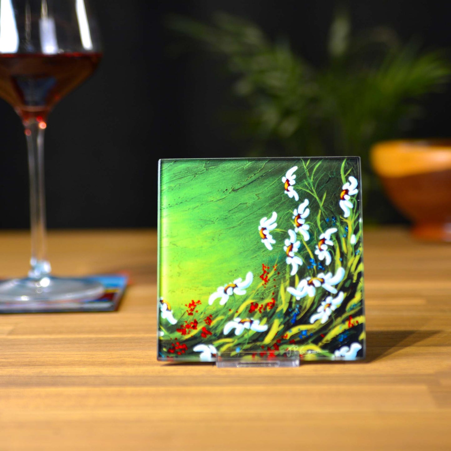 Sous-Verres avec impressions d'arts variées