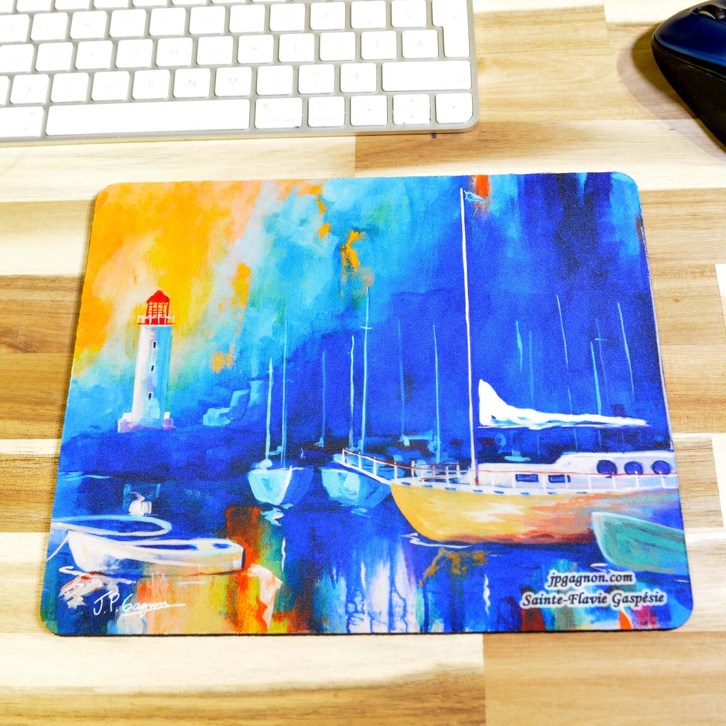 Tapis de souris avec impressions d'arts variées