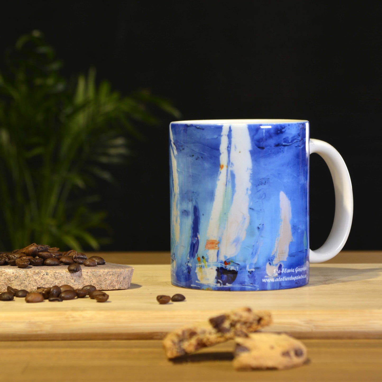 Tasses avec impressions d'art variées