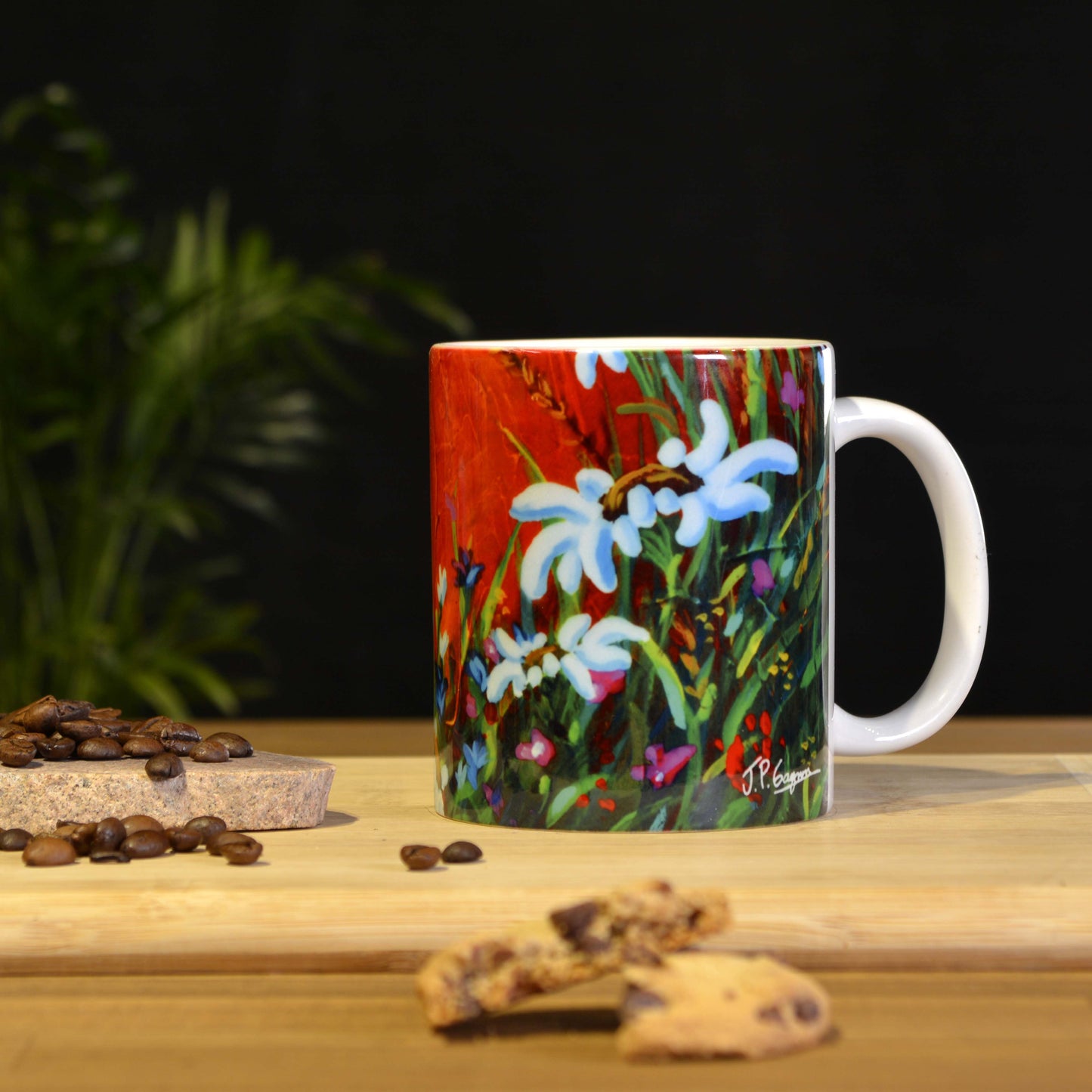 Tasses avec impressions d'art variées