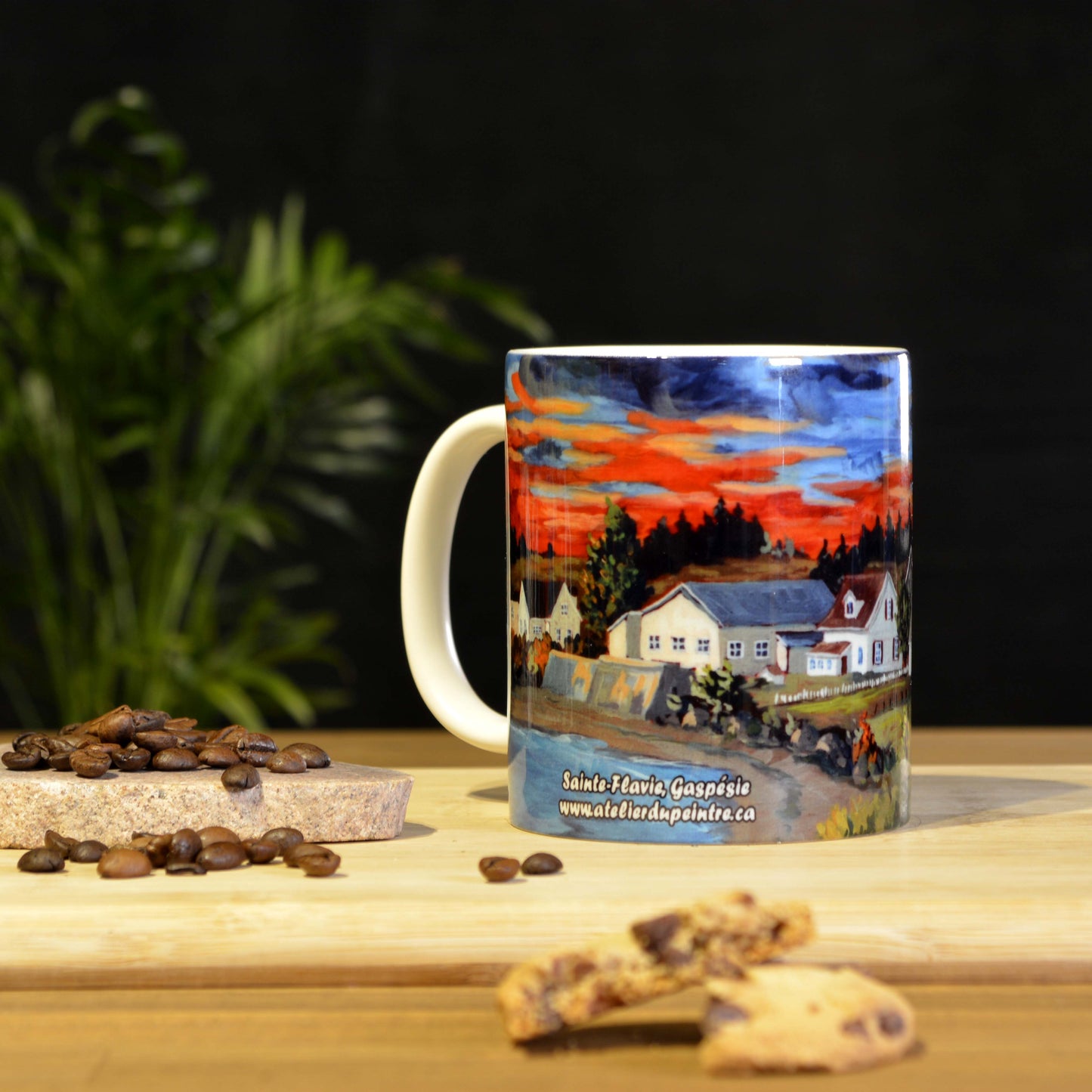 Tasses avec impressions d'art variées