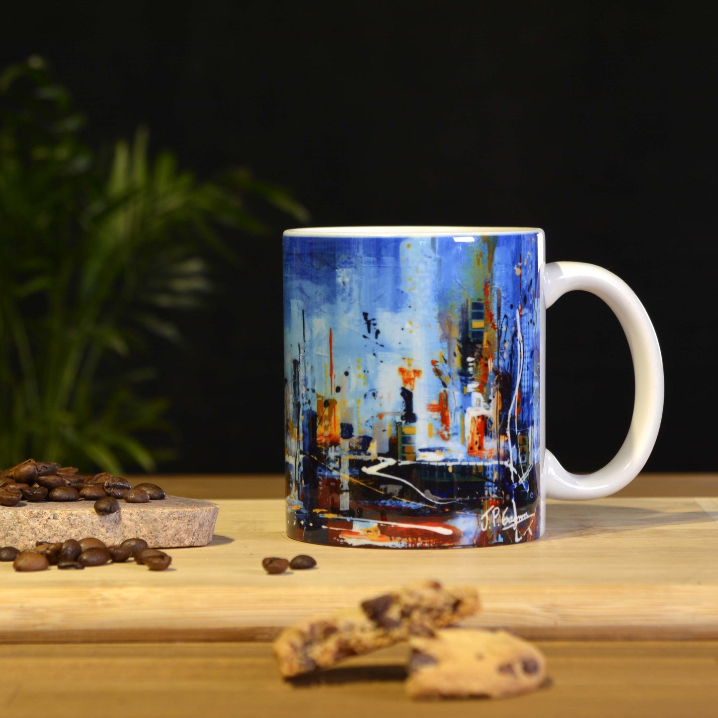 Tasses avec impressions d'art variées