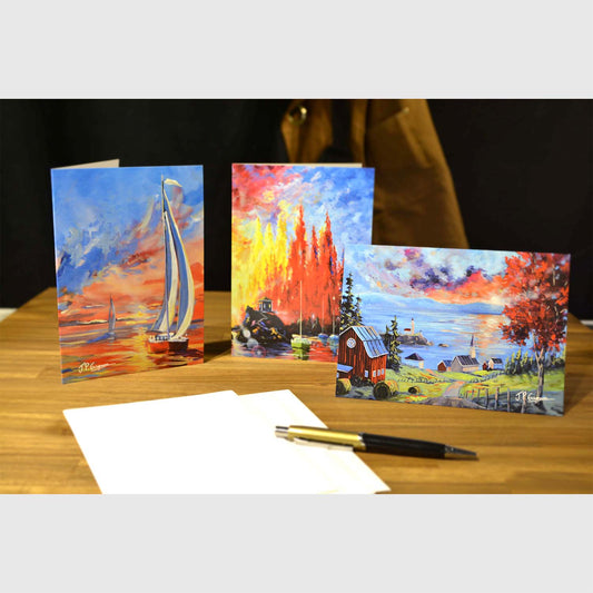 Set of three cards