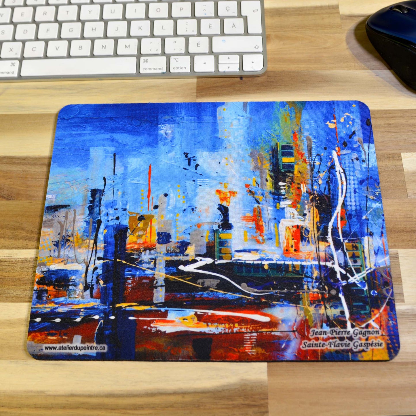 Tapis de souris avec impressions d'arts variées