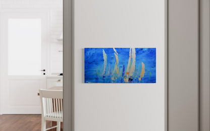 Reproduction, Voiliers fond bleu