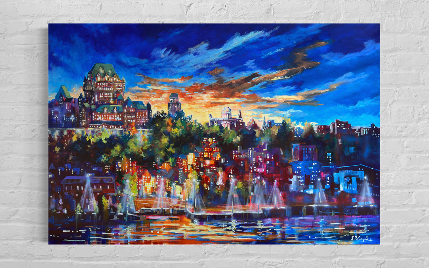 Reproduction, Chromacité, Crépuscule sur la ville de Québec