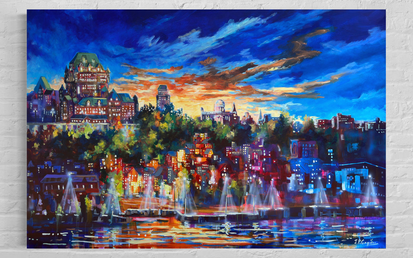 Reproduction, Chromacité, Crépuscule sur la ville de Québec