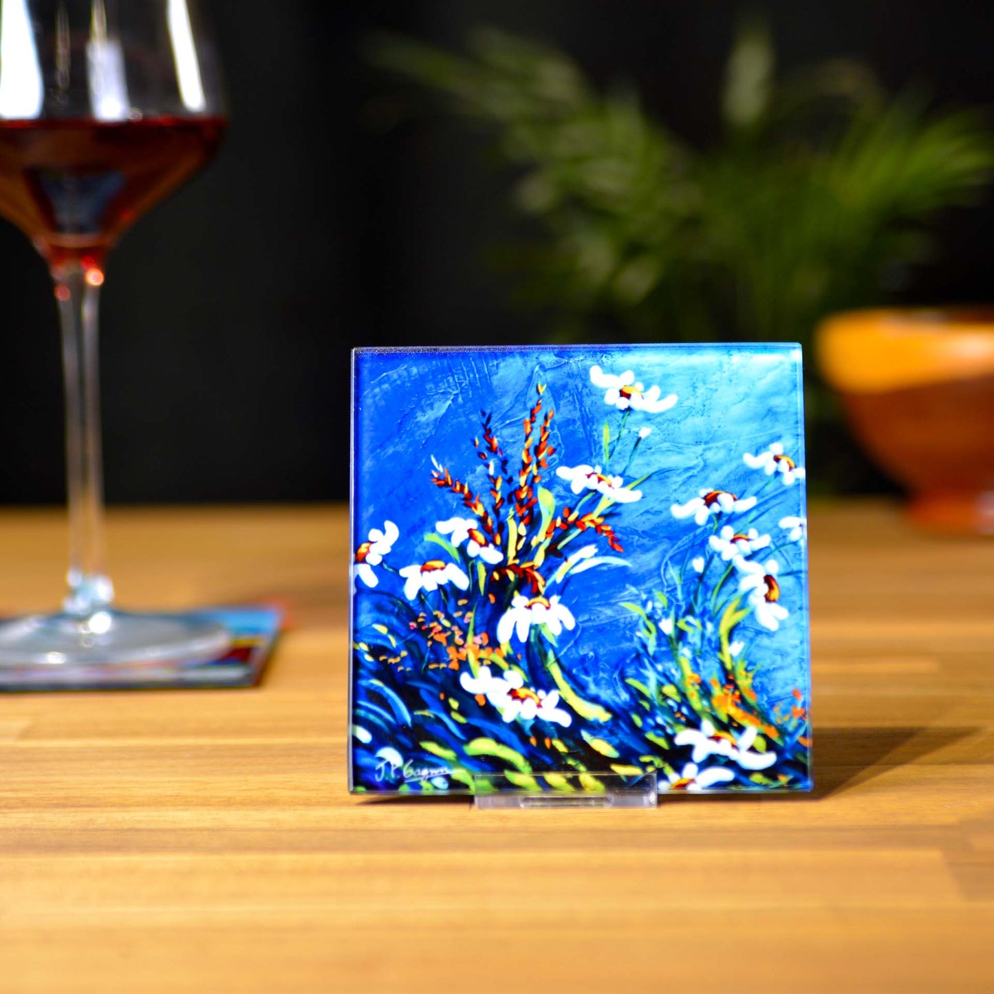 Coasters with various art prints
