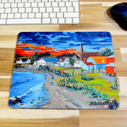 Mouse pad with various art prints
