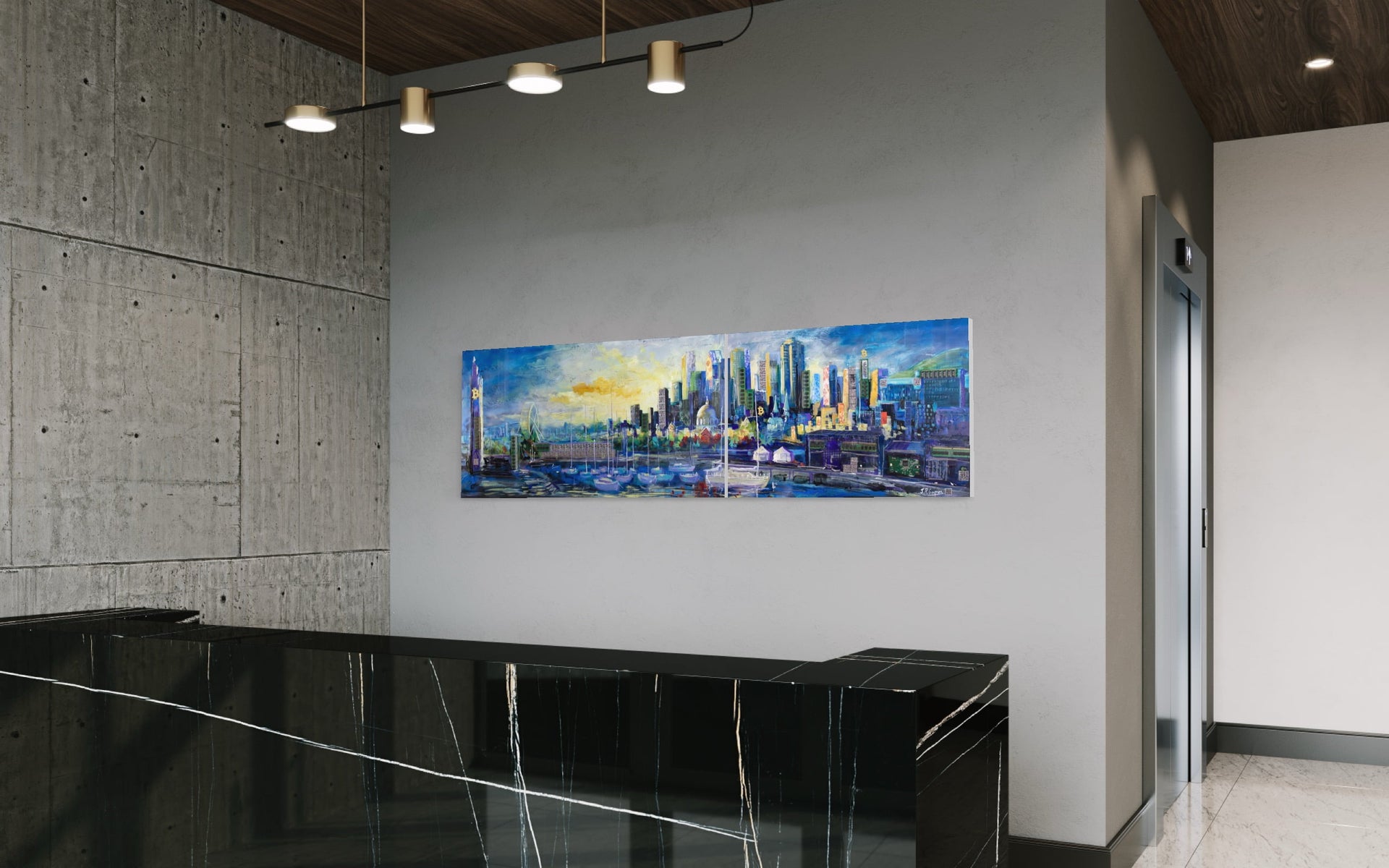 Montréal, Vieux Port, Bitcoin – Atelier du peintre Jean-Pierre Gagnon